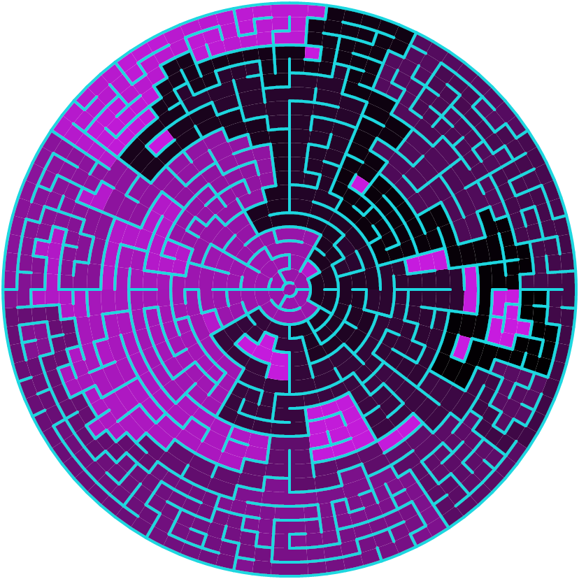 Circular maze